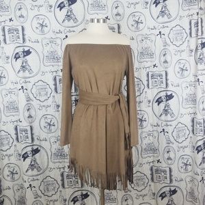 Union of Angels Dress NWT SUADE TAUPE